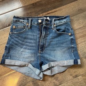 High Rise Jeans Short